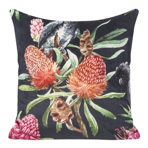 Poszewka dekoracyjna velvet 45x45 tropikalna