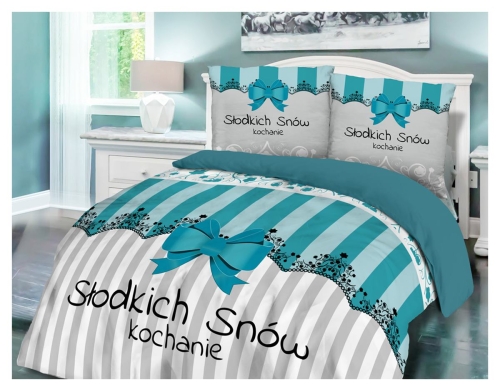 Pościel bawełniana 160x200 Słodkich Snów Kochanie