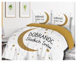 Pościel bawełniana 200x220 Dobranoc Słodkich Snów