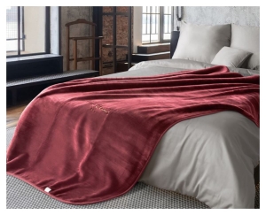 Koc 160x240 bordowy Pierre Cardin