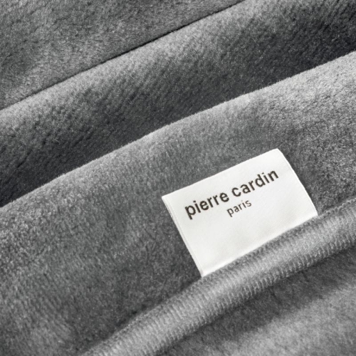 Koc 220x240 srebrny Pierre Cardin