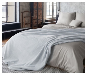 Koc 220x240 srebrny Pierre Cardin