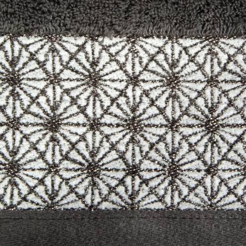 Ręcznik 50x90 Brenda stalowy z bordiurą