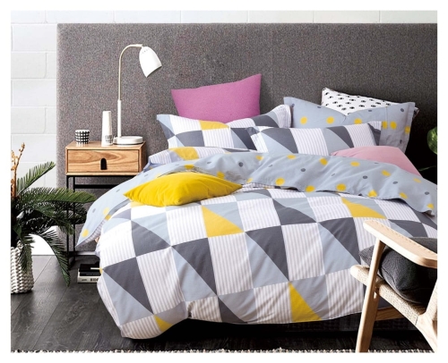 Komplet pościeli dwustronnej w figury geometryczne 160x200
